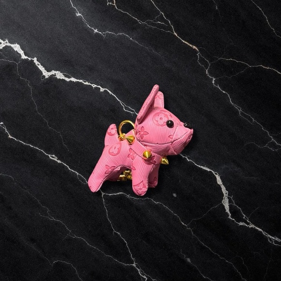 Elegant Special Print Pink Dog KeyChain! - Picture 2 of 3